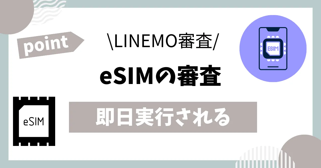 LINEMOeSIM審査即日