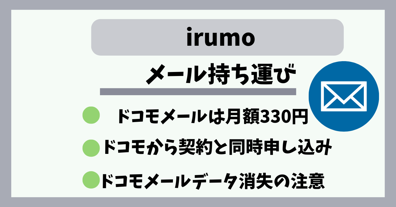 irumoメール持ち運び設定方法