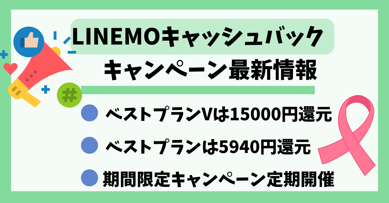 LINEMOキャッシュバックキャンペーン2024年8月