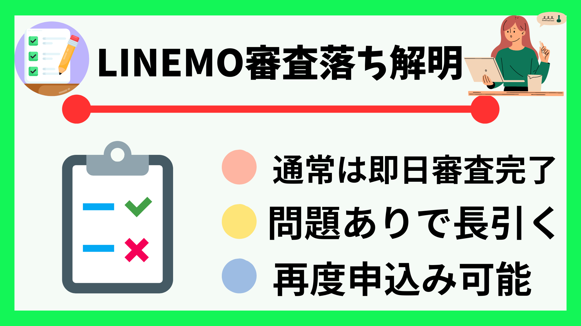 LINEMO　審査